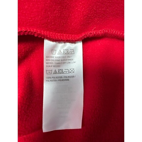 Susan Graver Weekend Polar Fleece Jacket Red Black Size S - Picture 6 of 8